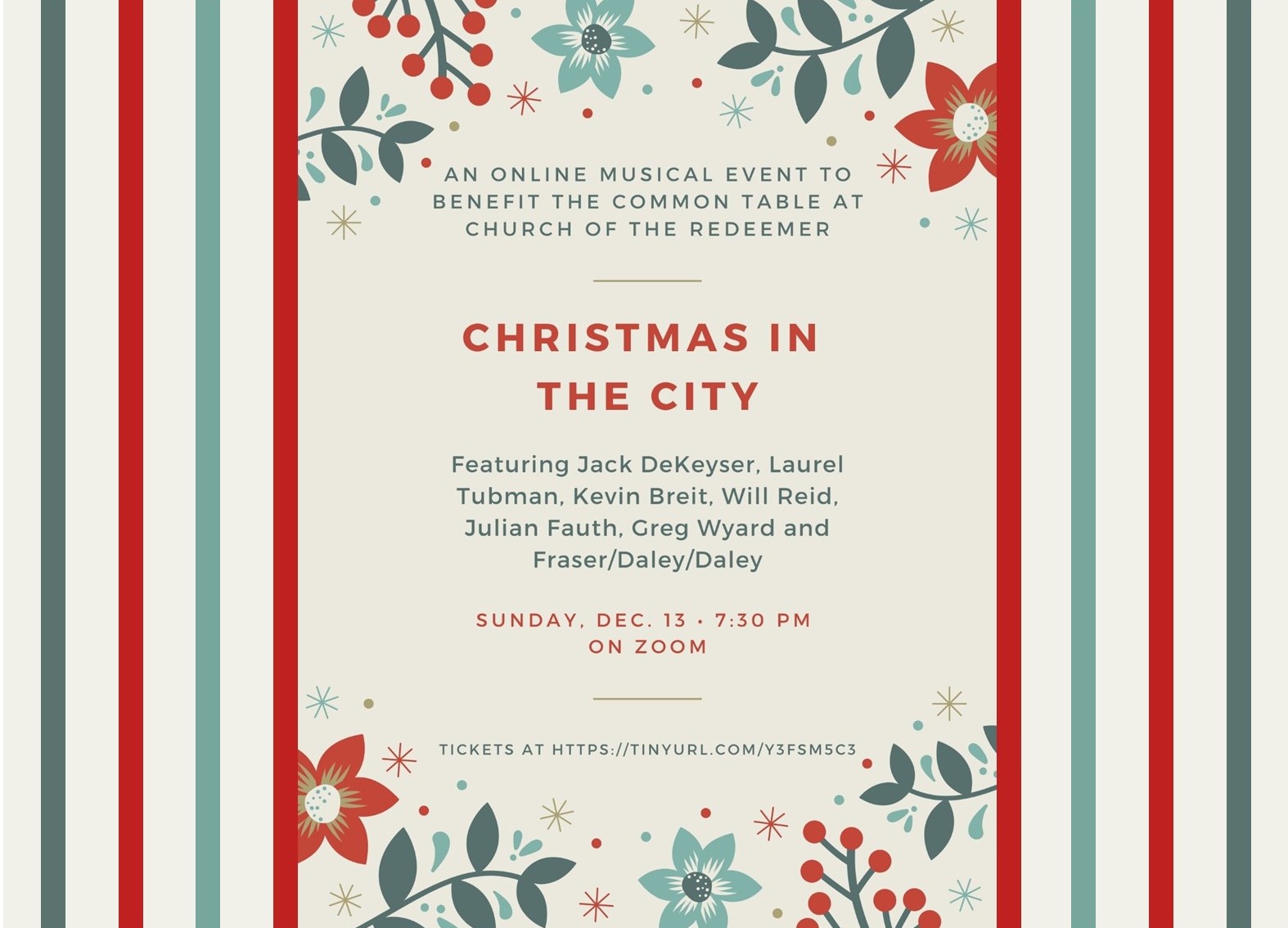 Christmas in the City – In Support of the Common Table